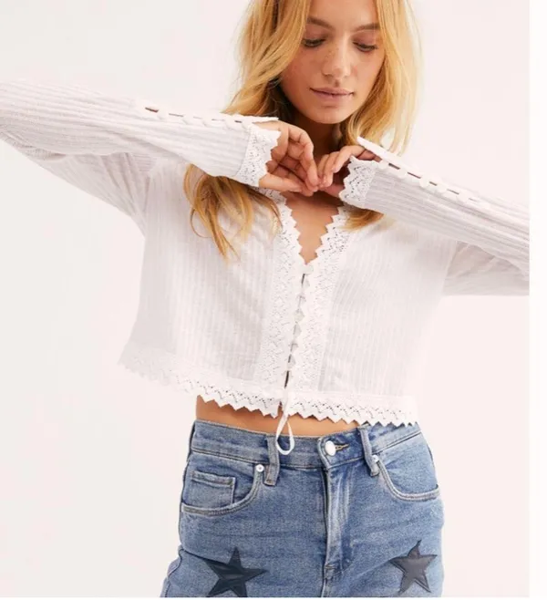 Free People Third Date Long Sleeve Top - Image 7