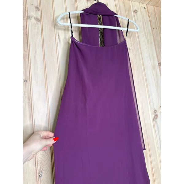NWT Lulus Rawya Plum Purple Strapless Maxi Dress and Scarf Set Bridesmaid Sz XS - Image 4
