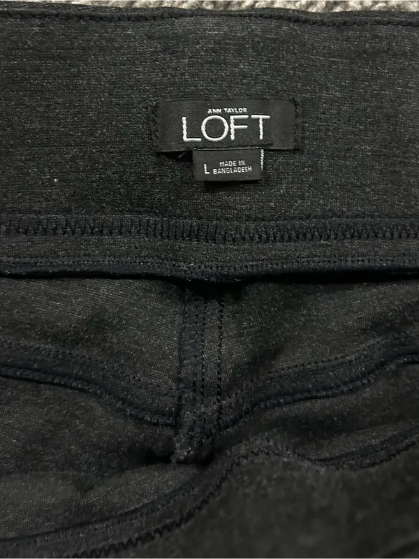 LOFT grey heathered leggings in size L - Image 3