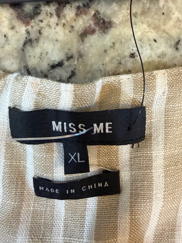 Miss Me Striped Corset Top XL - Image 3