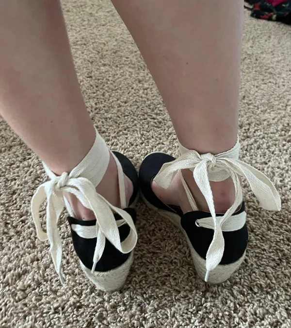 Urban Outfitters Lace Up Wedges - Image 4
