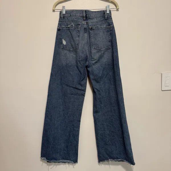 DL1961 Hepburn Wide Leg‎ High Rise Vintage 31 Inch Jeans Size 25 - Image 4