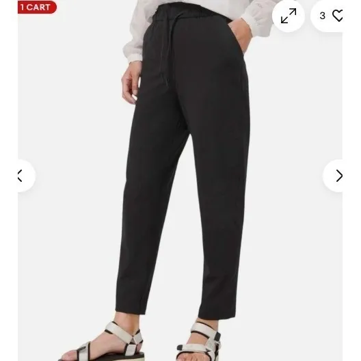 Lululemon Keep Moving Pant 7/8 High-Rise Black Luxtreme Size 8 - Image 14