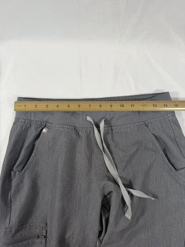 FIGS Zamora Jogger Scrub Pants Charcoal Color Size Small - Image 4