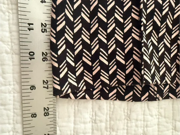 Anthropologie Maeve Margot Kick Flare Pull On Pants Stretch Patterned Workwear - Image 15