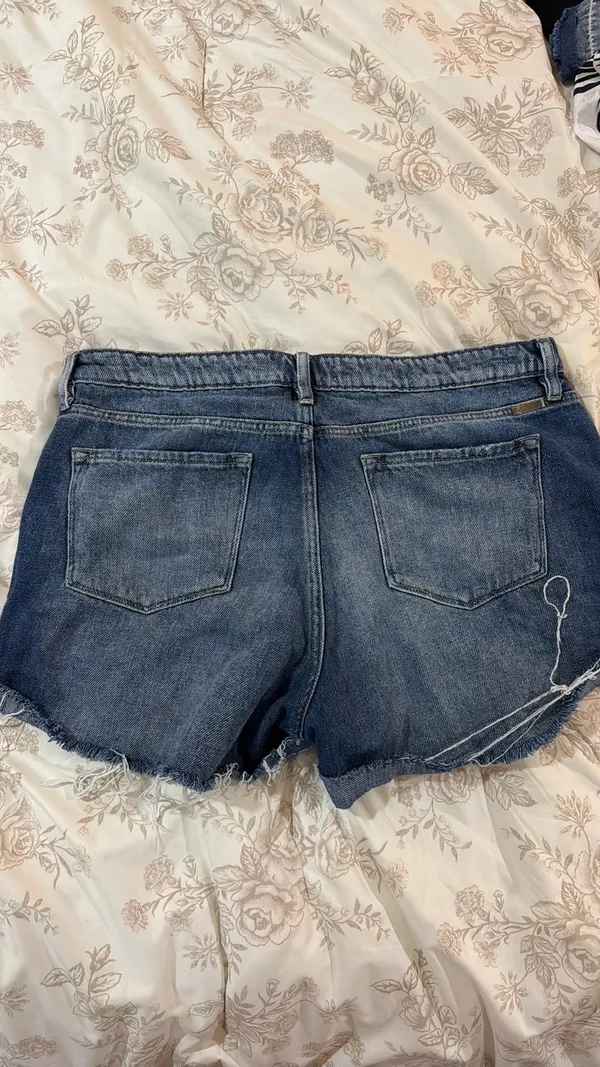KanCan Denim Shorts USA Distressed High-Rise - Image 2