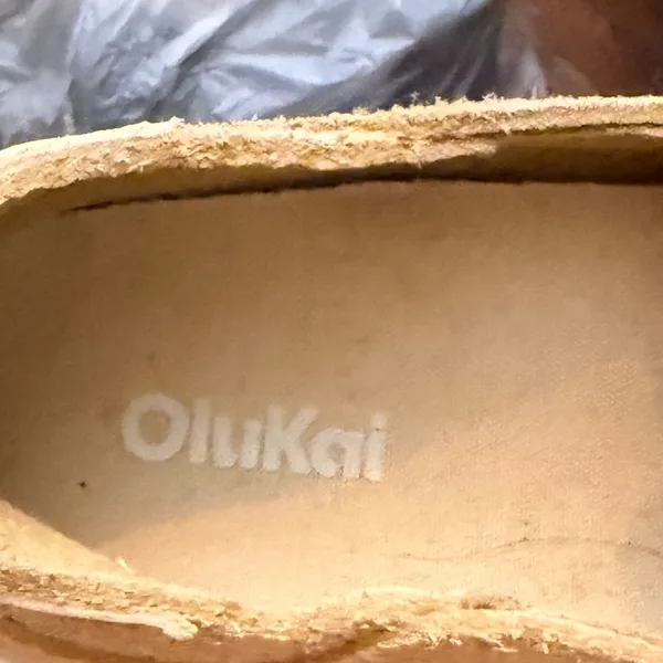 Olukai Suede Slip Ons Tan Size 7.5 - Image 8
