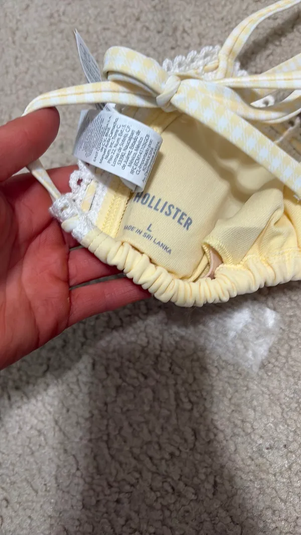 Yellow Hollister Bikini Top Triangle - Image 3