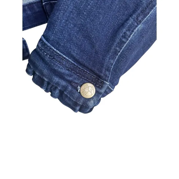 NWT Draper James RSVP Ruffle Trim Dark Denim Jacket Size XL - Image 3