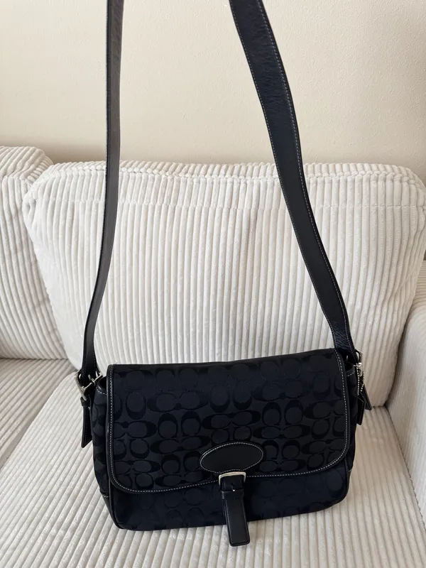 Coach Black Canvas Crossbody - Image 3