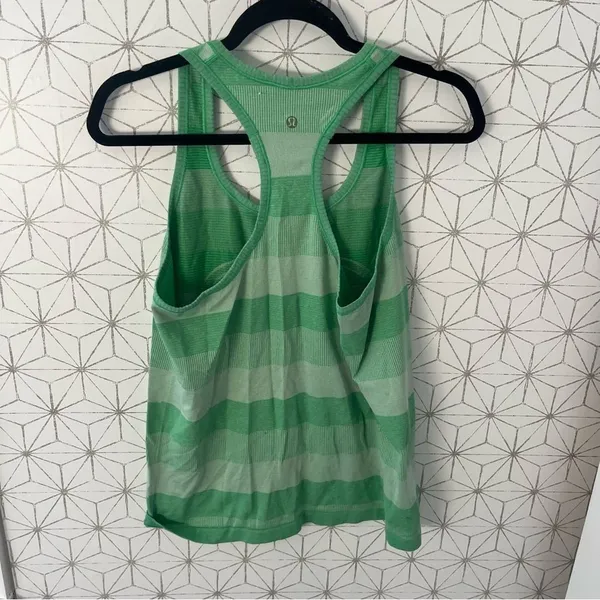 Lululemon Swiftly Tech Racerback Green Stripe - Image 5