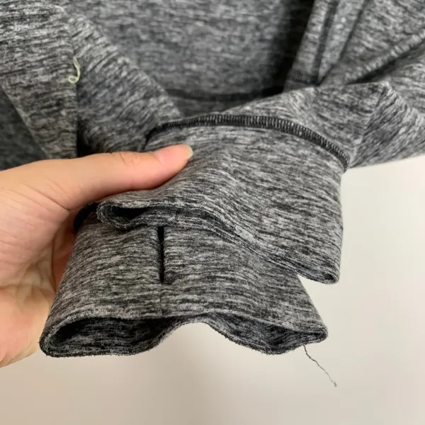 Lululemon Ready to Rulu Fleece Pullover Heathered Black Size 6 - Image 4