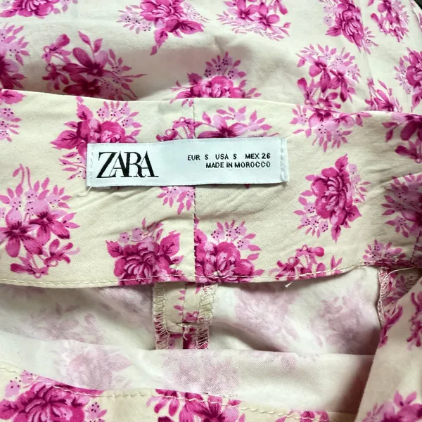 🌸 ZARA Floral Print Belted Tiered Midi Skirt | Size S 🎀 - Image 13