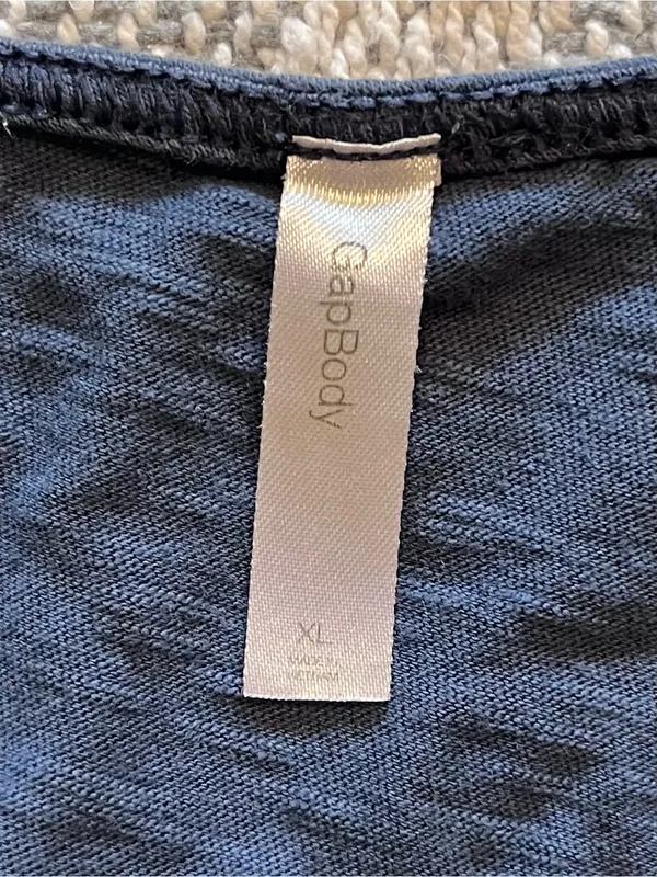 GAP BODY Blue Tank Top/Shorts Romper XL - Image 3