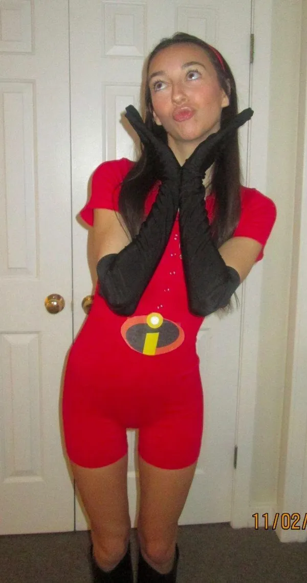 red seamless romper - Image 2