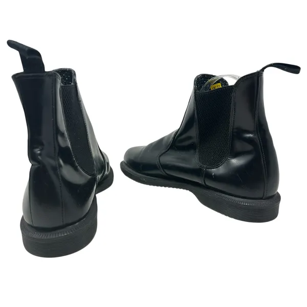 Dr. Martens Flora Chelsea Boots Pull-On Leather‎ Polished Black Size US 9 - Image 9