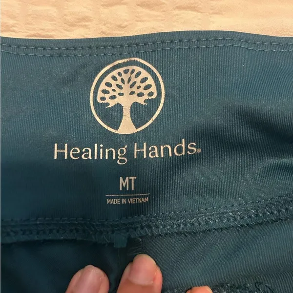 Healing Hands Straight Leg Scrub Pants Teal - Image 2