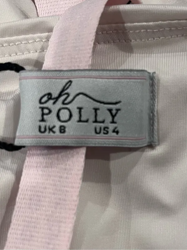 🌺Oh Polly Ivory Ruched Midi Dress Us Size 4 Nwt🌺 - Image 6