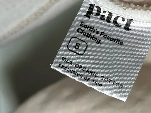 Pact • Merci Cream Crewneck Sweatshirt - Image 3