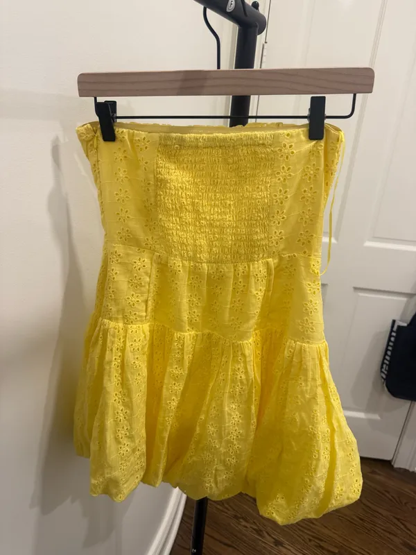 Yellow Mini Dress - Image 2