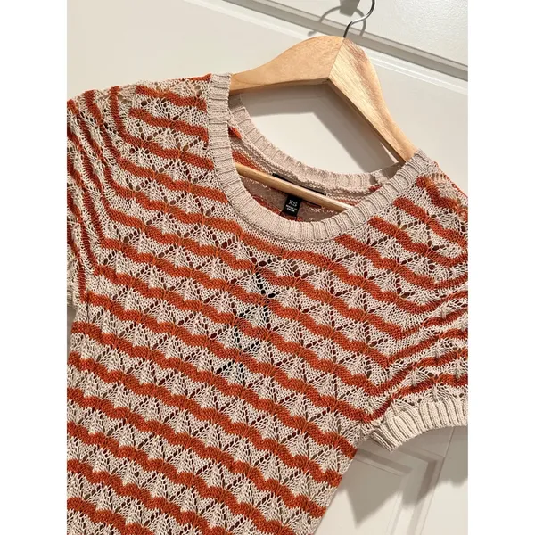 Steve Madden Theresa Sweater Dress XS Orange Striped Knit Maxi‎ NWT - Image 3
