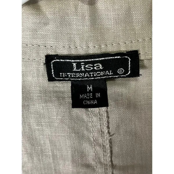Vintage Linen Romantic Ruffle Jacket Bell Sleeve Victorian Boho Artsy Blazer - Image 5