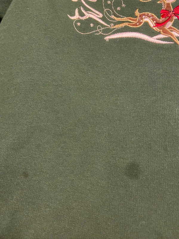 Vintage Embroidered Granny Core Crewneck Sweatshirt - Image 3