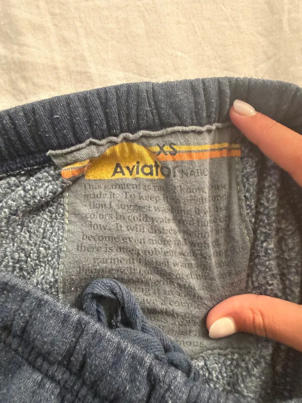 Neon Navy Aviator Nation Sweatpants - Image 3