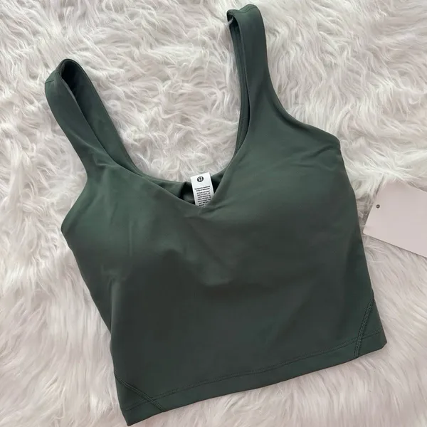 Lululemon Align Tank Top Grey Eucalyptus Size 2 - Image 3