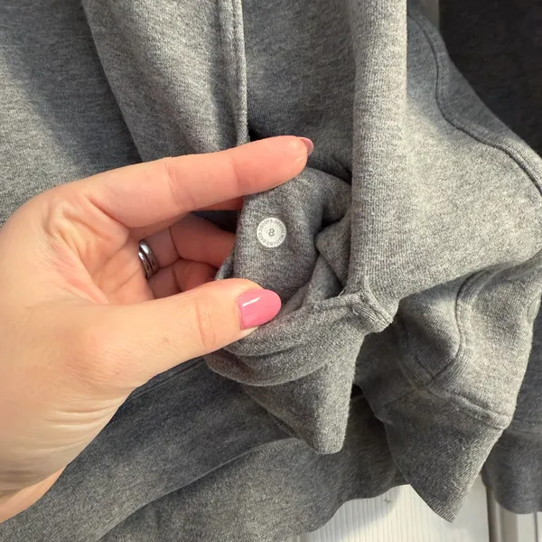 Lululemon All Yours Hoodie *Terry Heathered Core Medium Grey Size: 8 - Image 5