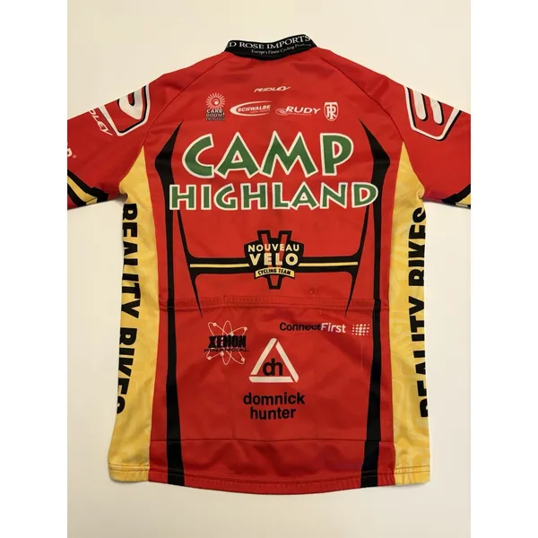 Nalini Camp Highland Cycling Jersey Men's Small Red Yellow Full Zip Bike Team - Image 4