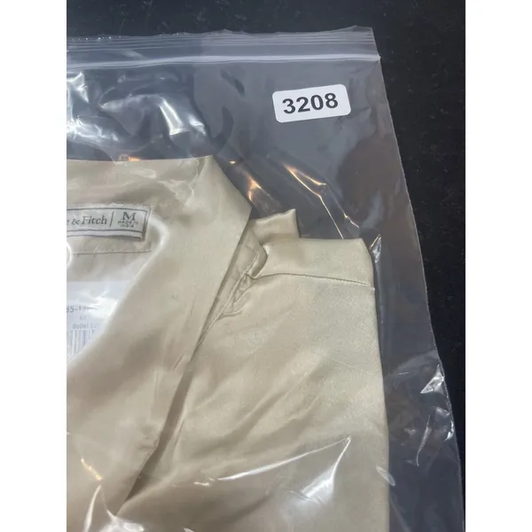 Abercrombie & Fitch Women’s Satin Button Up Top M Champagne Ivory Office NWT - Image 13