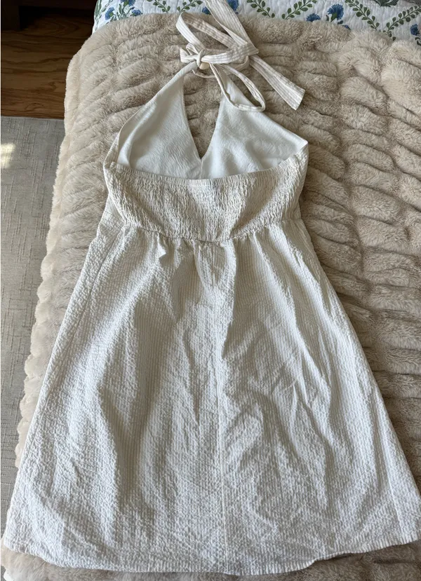 Halter mini dress White - Image 4