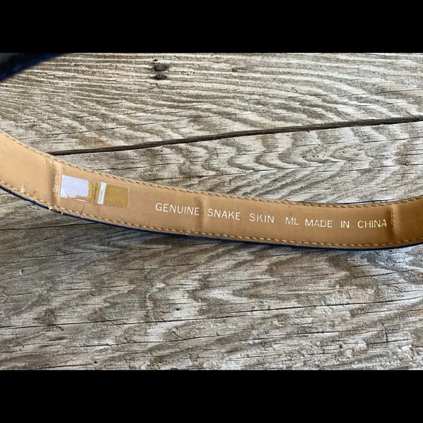 Blue Snake Skin Belt - Image 2