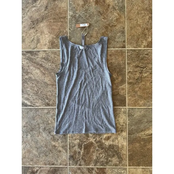 Skims Soft Lounge Ribbed Tank Top Heather Gray Size XS - Image 4