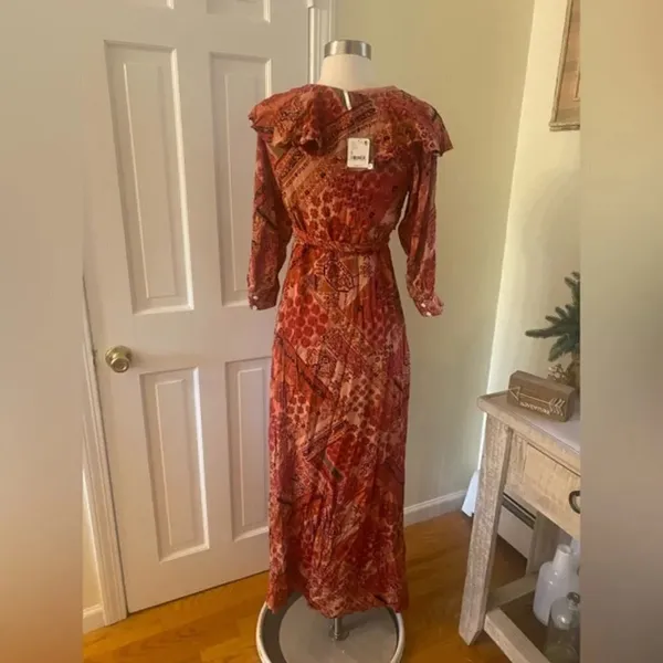 Free People Lennon Dress in Red Size Small NWT $168 - Image 6
