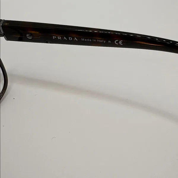 Women’s Prada tortoise shell eyeglass frames VPR 61P 53-16 LA8-101 140 - Image 8