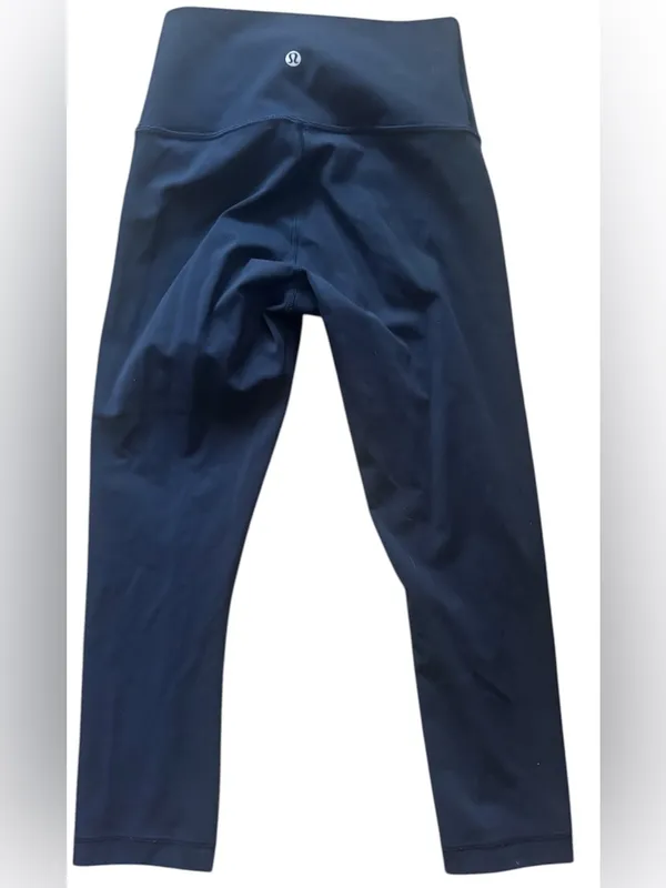 Lululemon Wunder Under Crop (Hi-Rise) *Full-On Luxtreme 21" True Navy size 4 Run - Image 2