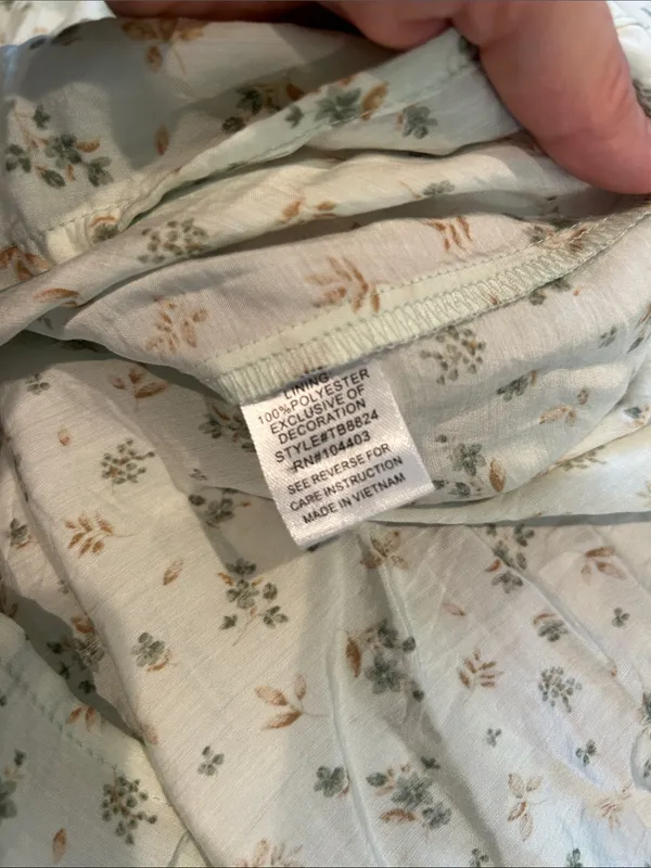 MINE In the wildflowers mint green floral tiered maxi dress NWT - Image 9