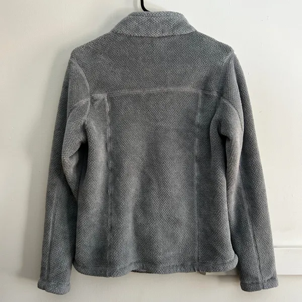 Patagonia‎ Re-Tool Snap-T Fleece Pullover Gray Coral Pink Polartec Womens Large - Image 7