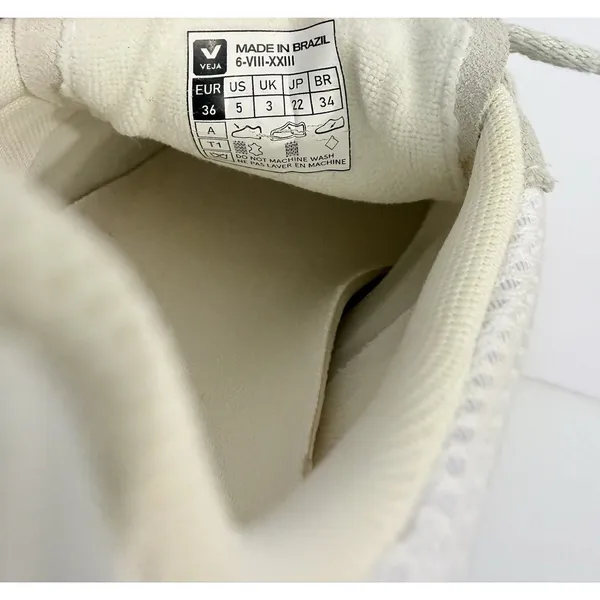 VEJA Rio Branco leather trimmed suede and mesh sneakers Size EU36 US35 - Image 5