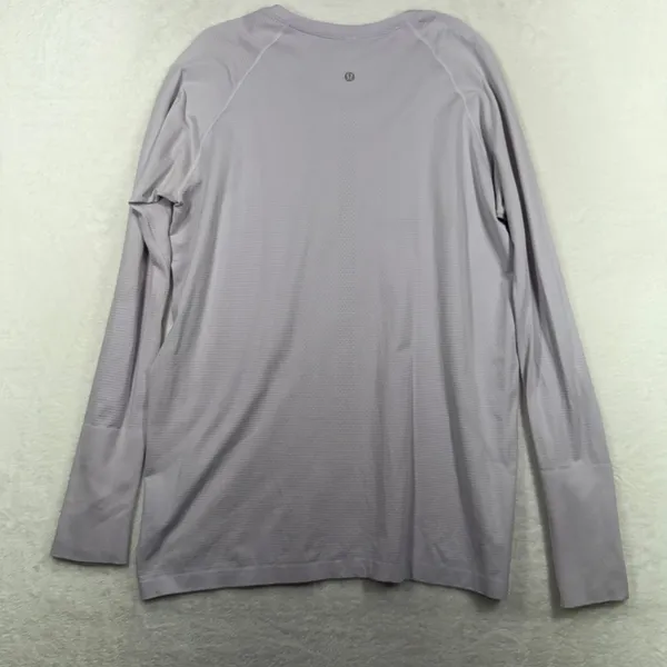 Lululemon Size 16 Swiftly Tech Long Sleeve 2.0 Lilac Purple Activewear Top - Image 11