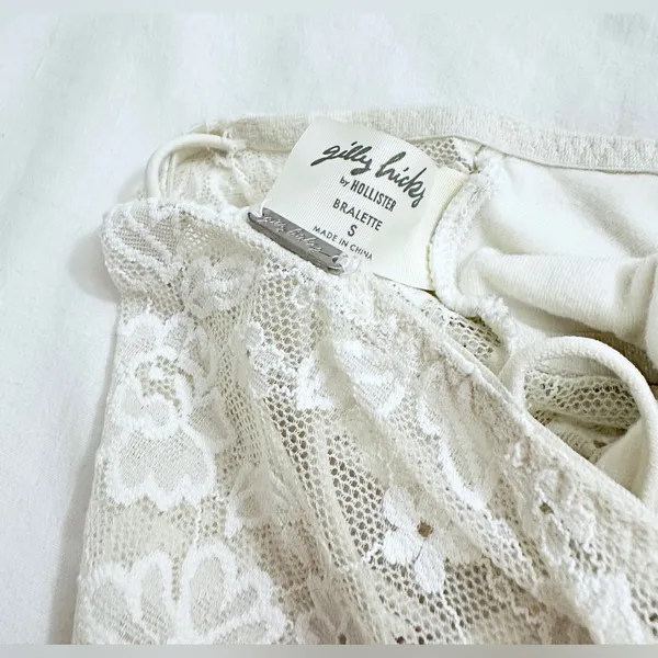 Gilly Hicks by Hollister Strappy Back Longline Bralette - White - S - Image 2
