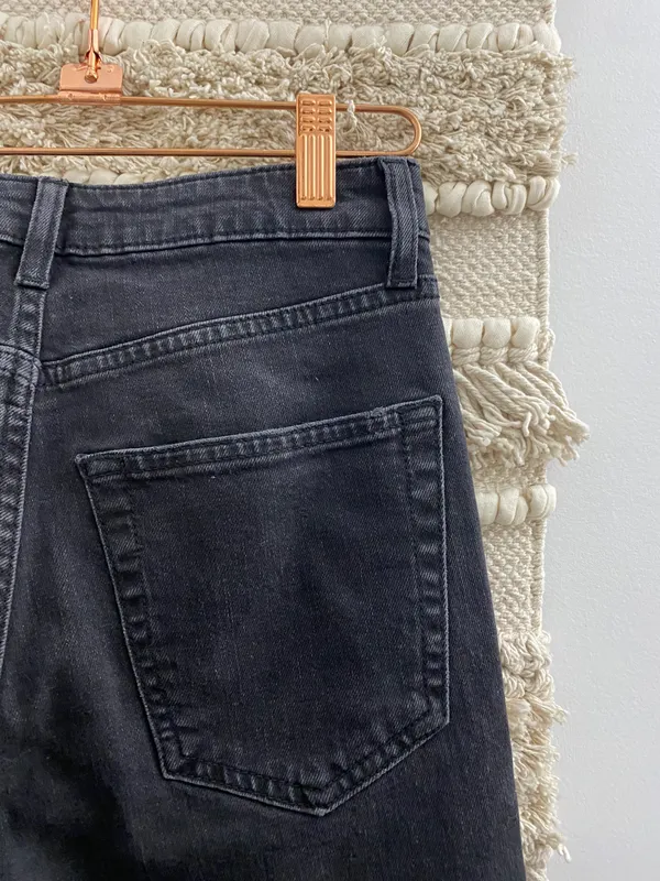 Topshop Washed Black Orson Pants - Image 5