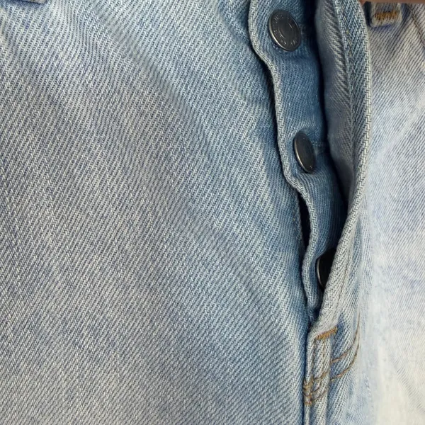 Levi's‎ Wedgie Short Light Wash Denim Jean Cut Offs Distressed Y2K Size 28 - Image 5
