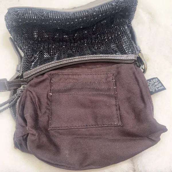 Vintage Y2K Nine West Boho Brown Rustic Fairy Festival Hippie Shoulder Bag Purse - Image 4