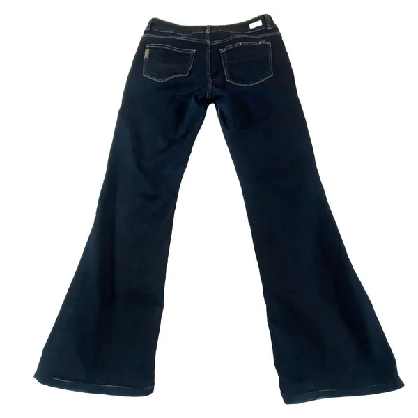 Paige Jeans Hidden Hills Women's‎ 30x29.5 Mid Rise Dark Wash Flared Slimming - Image 14