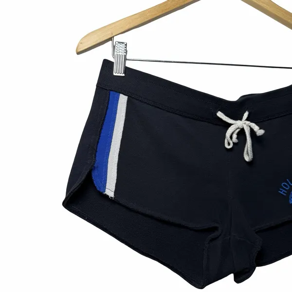 Hollister Womens Micro Mini‎ Low Rise Fleece Dolphin Shorts S Y2K Spellout Logo - Image 3