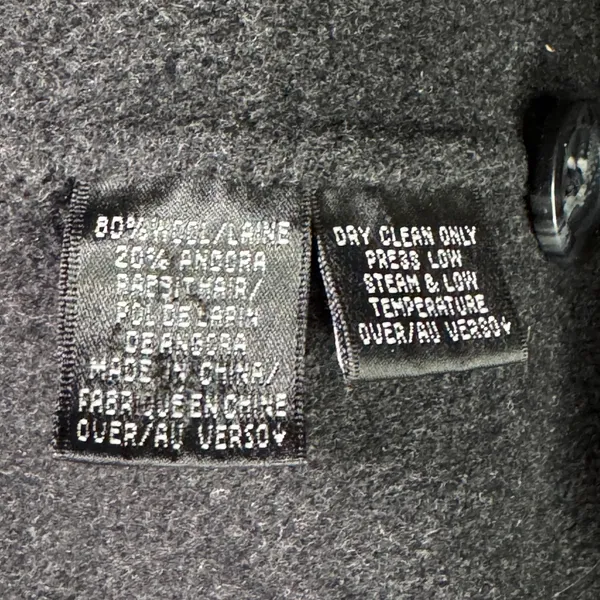 Ellen Tracy‎ Wool Angora Blend Car Coat Gray Womens Sz 12 Tailored Quiet Luxury - Image 4