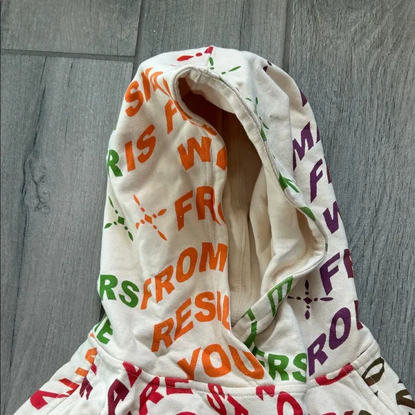 Multicolor Graphic Hoodie Red - Image 3